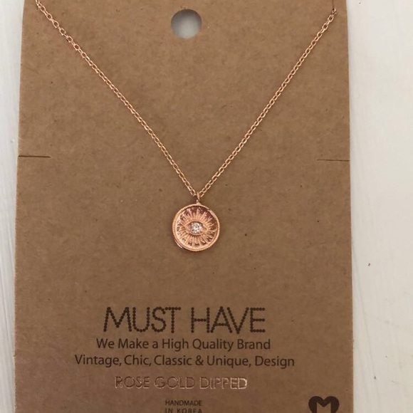 Rose gold dipped necklace - Picture 2 of 2